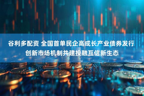 谷利多配资 全国首单民企高成长产业债券发行 创新市场机制共建投融互信新生态