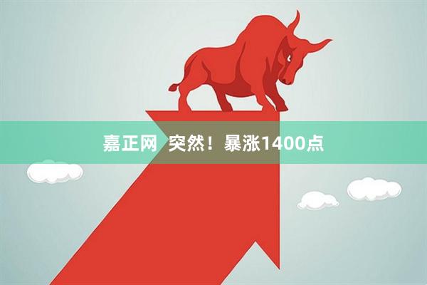 嘉正网  突然！暴涨1400点