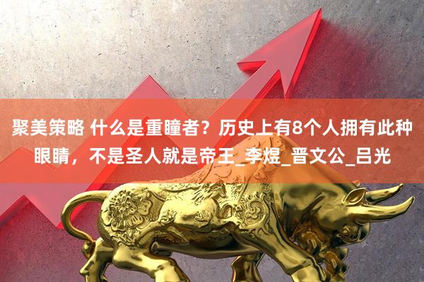 聚美策略 什么是重瞳者？历史上有8个人拥有此种眼睛，不是圣人就是帝王_李煜_晋文公_吕光